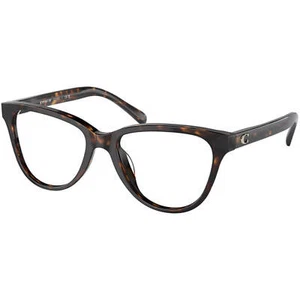 Coach Women's Eyeglasses Havana Acetate Cat Eye Full Rim Frame 6202U 5120 - Picture 1 of 2