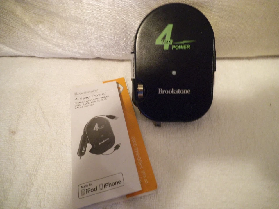 BROOKSTONE 4-WAY POWER WALL OUTLET USB 9 & 12 VOLT - Image 1 of 3