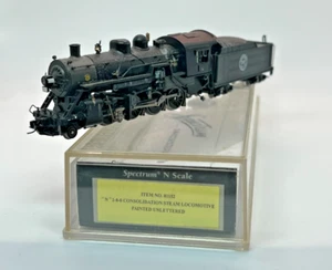 Locomotora de Vapor Consolidación Escala N Spectrum 8152 2-8-0 Caja Original - Imagen 1 de 7