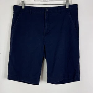 Old Navy Shorts Youth Girl Size 18 Plus Built In Flex Blue Chino Bermuda Uniform - Picture 1 of 14