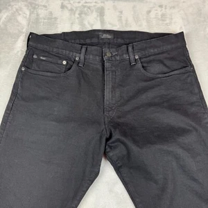 Polo Ralph Lauren Jeans Mens 36x34 Black Sullivan Slim 5 Pocket Stretch Denim - Picture 1 of 16