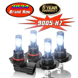 For Suzuki GSXR1000 GSX1250FA GSX1300R GSX650F 4pcs LED Headlights Bulbs White - Foto 1 di 24