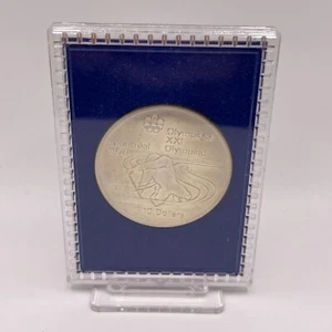 Canadá 1975 $10 plata fina Juegos Olímpicos de Montreal 1976 piragüismo km# 105 con estuche - Imagen 1 de 5