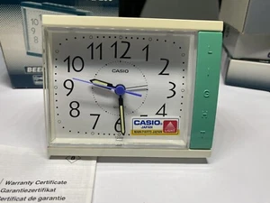 Casio Clock Alarm Table Analog Casio TQ-256 Vintage Rare New In Box - Picture 1 of 5