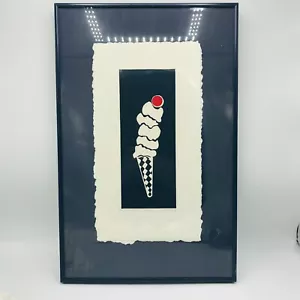 Cono de helado serigrafiado obra de arte numerada y firmada 18/250 J. Jackson - Imagen 1 de 11