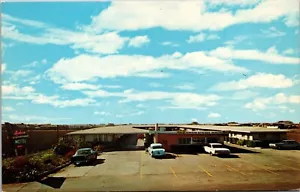 Vintage Corpus Christi Texas TX Modern Motel & Cafe alte Autos 1950er Postkarte - Bild 1 von 2