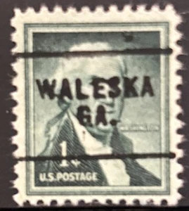 WALESKA, GEORGIA Precancel TYPE 703 One Cent George Washington Stamp - Picture 1 of 1