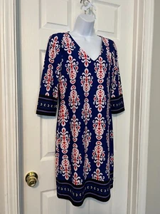 Vestido Vaina Elástico Estampado Abstracto Multicolor NEGOSHIAN BRAND Talla S - Imagen 1 de 12