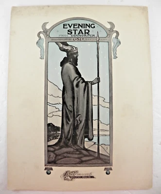 Partituras antiguas Evening Star 1907 de TANNHAUSER transcripción de LISZT Foto 1 de 2