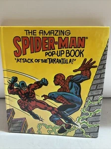 The Amazing Spiderman Pop Up Book Attack Of The Tarantula Rare 1982 - Picture 1 of 4