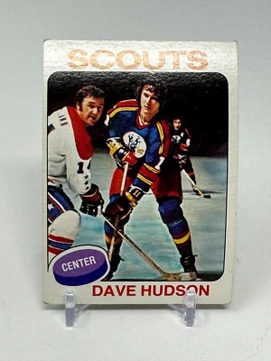 1975-76 Topps Hockey Dave Hudson Card #122 - Image 1 of 2