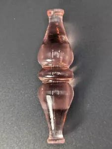 PINK DEPRESSION GLASS KNIFE REST 4- 1/8" LONG FLAT BOTTOM - Picture 1 of 9