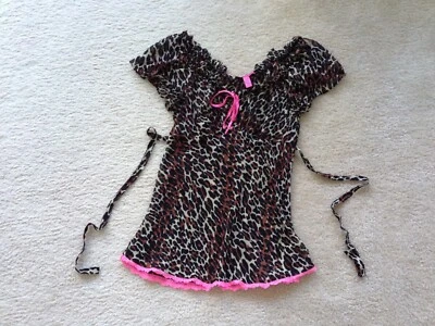 Betsey Johnson Intimates Victoria's Secret baby doll nightie top sleep vintage S - Image 1 of 4