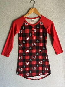 Buc-ees Girls Christmas Holliday Long Sleeve Pajama Nightgown Medium - Picture 1 of 7