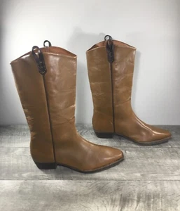 Womens We The Free Maverick Distressed Leather Riding Boots Size 10 US 41 EU - Picture 1 of 10