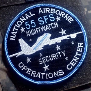 DOOMSDAY AFSOC AWACS BOEING 747 E-4B NIGHT WATCH 55 SFS OP CENTER velkrö SSI - Picture 1 of 1