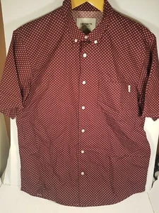 Carhartt Large short sleeve shirt button up Red Dots S/S Work in progress WIP - Picture 1 of 6