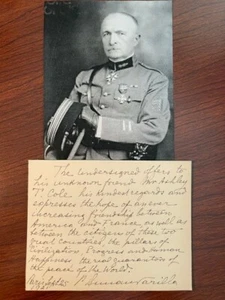 PHILIPPE BUNAU-VARILLA LETTER SIGNED, FRENCH ENGINEER, SOLDIER, PANAMA CANAL - Picture 1 of 1