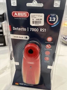 Abus Detecto 7000 RS1 Alarm Disc Lock Sonic Red 4003318 04140 2 - Picture 1 of 2