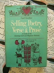 Selling Poetry, Verse & Prose (Carl Goeller, 1967 HCDJ) Revised Edition - Picture 1 of 12