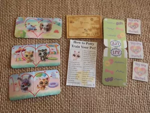 Littlest Pet Shop Cartón Invitaciones Menú Papel para ir al baño LPS Accesorio Lote C00 - Imagen 1 de 4