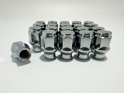 Tuercas de bellota abultadas cromadas Toyota Tundra Tacoma 20 piezas rosca extendida 12x1,5 Foto 1 de 4