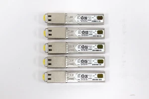 (LOT OF 5) HP/HPE SFP-GE-100-T X120 1G SFP RJ45 T Transceiver - Picture 1 of 3