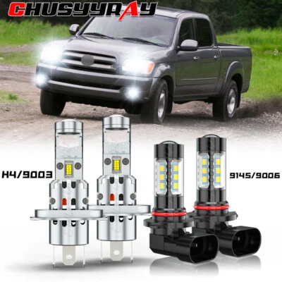 4 светодиодные противотуманные лампы для Toyota Tundra SR5 пикап с кабиной 4,7 л 2000-2006 - Изображение 1 из 4