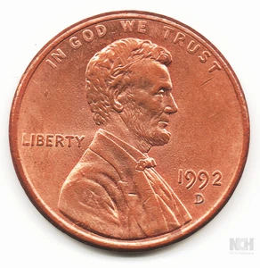 1992-D DDO/DDR/Mint State Quality Lincoln Memorial "Close AM" Error Penny - Picture 1 of 14