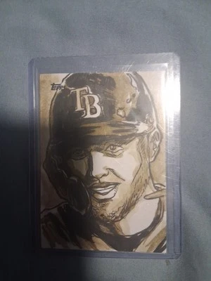 Tarjeta de boceto Topps Austin Meadows 2021 Foto 1 de 4