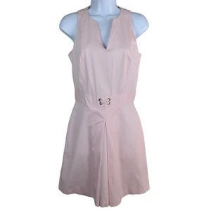 Kookai pale pink fit & flare sleeveless dress w/ pockets size 36/4 xsmall preppy - Picture 1 of 11