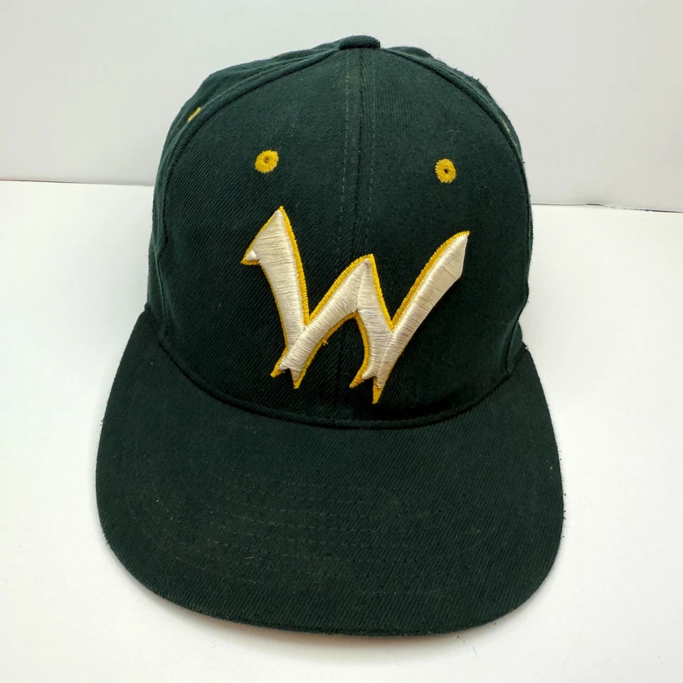 Warriors Baseball Hat Cap Embroidered Zephyr Green Yellow Fitted Men Size M/L - Image 1 of 4