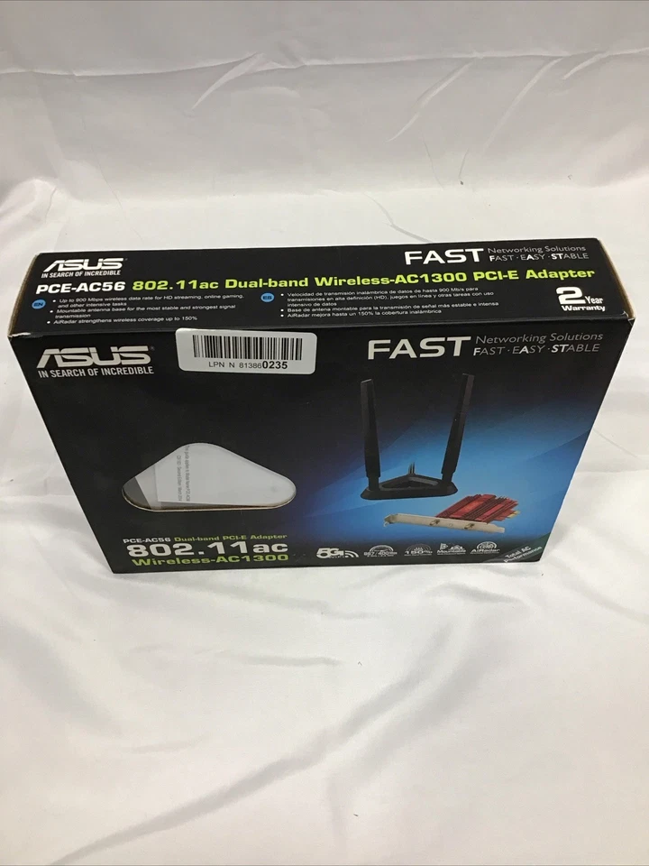 ASUS PCEAC56 1300Mbps WiFi Adapter - Image 1 of 4