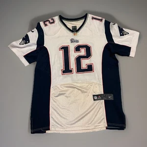 Camiseta Nike On Field NFL para hombre 44 New England Patriots #12 Tom Brady blanca - Imagen 1 de 9