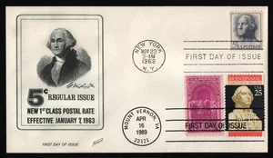 #1213 5c Washington, Fleetwood-Dual Cancel FDC **ANY 5=FREE SHIPPING** - Picture 1 of 1