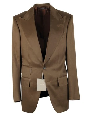 Abrigo deportivo TOM FORD Atticus marrón liso talla 46/36R EE. UU. Chaqueta Blazer Nueva... Foto 1 de 4