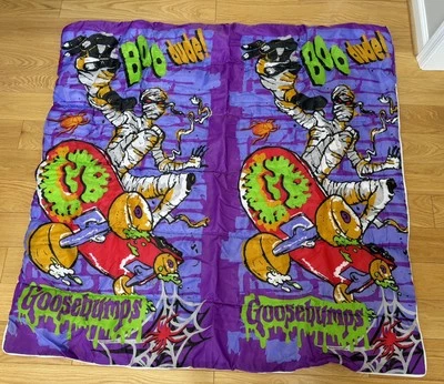 Saco de dormir vintage Goosebumps Skateboarding Mummy RL Stine Halloween 30x57 Foto 1 de 4