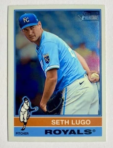 2025 TOPPS HERITAGE CHROME #312 SETH LUGO ROYALS - Picture 1 of 3