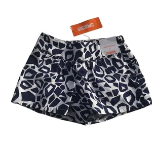 Gymboree shorts girls size 5 giraffe print shorts blue safari navy white NWT NEW - Picture 1 of 4