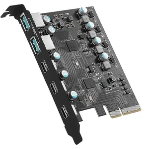 PCIe-Zu-USB-3.2-Gen-2-Adapterkarte, PCI-Express-Erweiterungskarte, PCI-E-Zu8264 - Bild 1 von 6