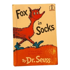 RARE Dr. Seuss 1965 FOX IN SOCKS Grolier Book Club Edition 1st Edition Hardcover - Bild 1 von 24