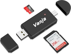 SD Card Reader USB C USB A Micro USB Adapter for iPhone, Mac, PC, Android, Lapto - Picture 1 of 7