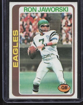 1978 Topps #449 Ron Jaworski - Image 1 of 2
