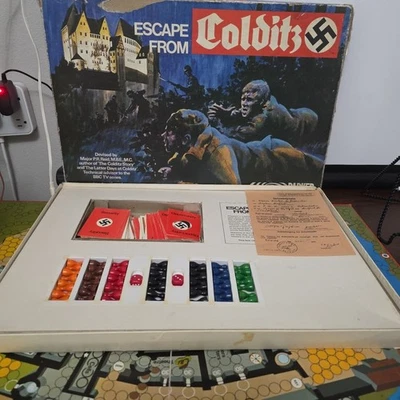 Vintage Escape From Colditz 1st Edition Board Game Parker 1970’s Missing 1 Pawn - Image 1 of 4