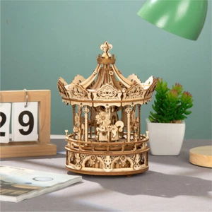 3D puzzle toys wooden diy A mechanical music box Birthday presents for kids - Picture 1 of 4
