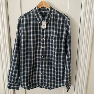 NUEVO CON ETIQUETAS J.Crew Camisa Abotonada Flexible Lavada Para Hombre Talla Grande Delgada Multicolor A Cuadros - Imagen 1 de 14