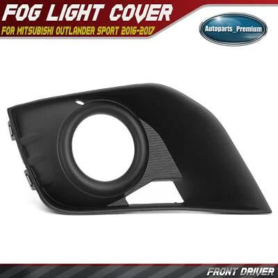 Bisel de ajuste de luz antiniebla del conductor delantero para Mitsubishi Outlander Sport 2016 2017 negro Foto 1 de 4