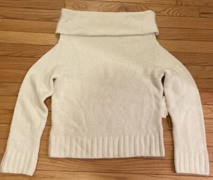 Anthropologie Sweater NWT Size Medium Ivory Made In Italy - Picture 1 of 10