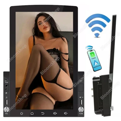 10.1" 2 Din Car Stereo Radio Android 13 GPS WiFi Vertical Touch Screen FM Player - Image 1 of 4