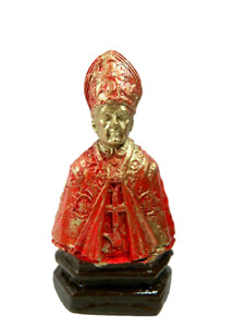 Busto San Gennaro in Gesso Cm 14 - Statua Santo Idea Regalo Chiesa